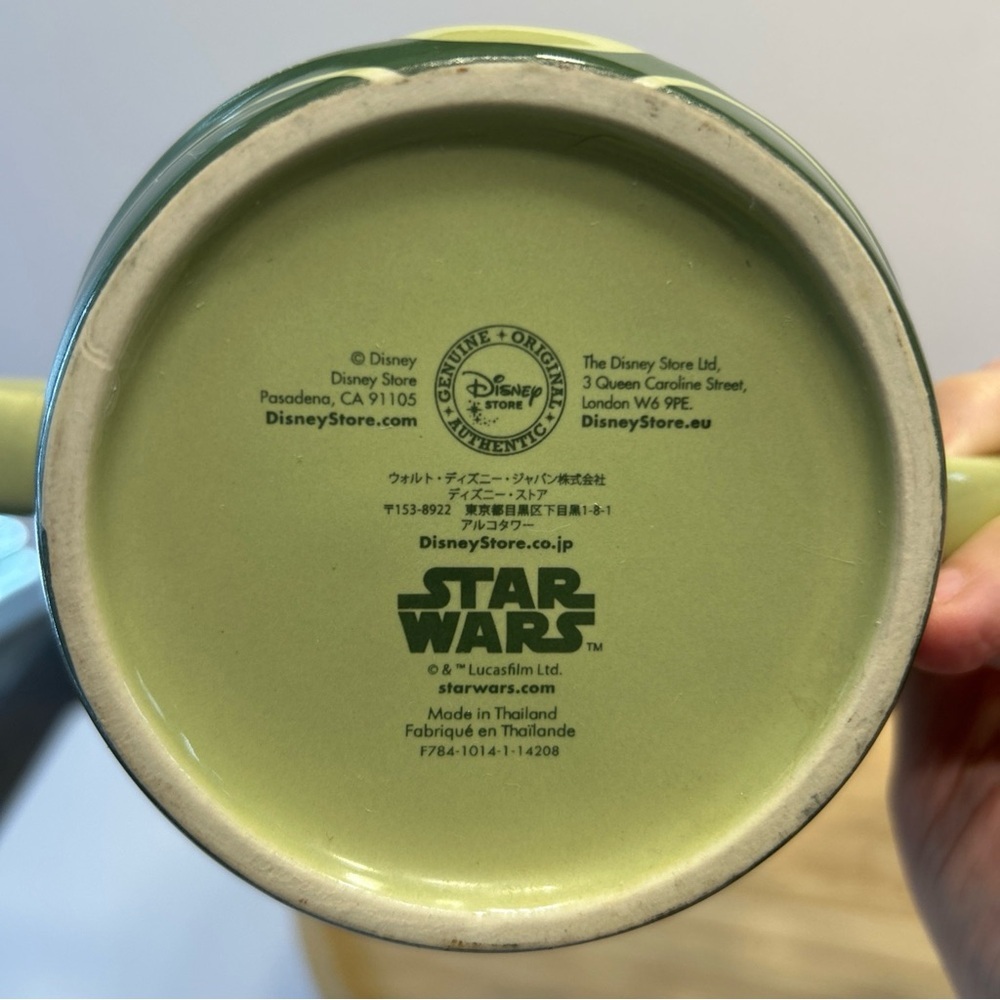 Disney Store Large Yoda Coffee Mug Cup w/ Ear Handles 20oz - Picture 6 of 6
